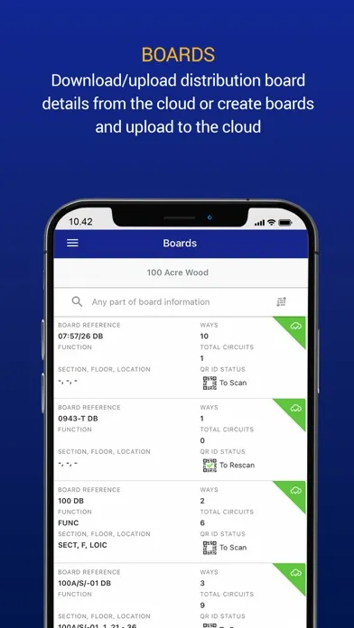 Zrzuty ekranu EDIS electrical certificates