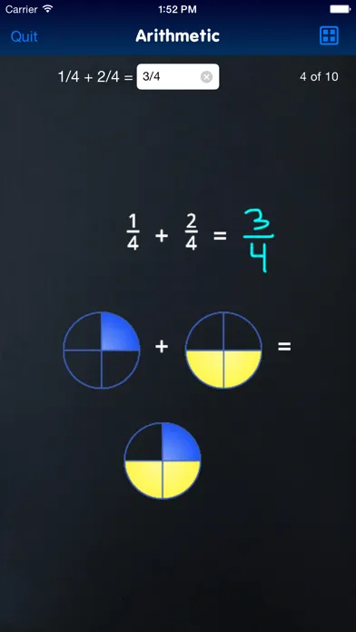 Ảnh chụp màn hình của EG Classroom Fractions