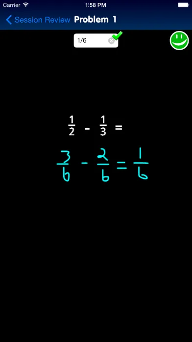 Ảnh chụp màn hình của EG Classroom Fractions