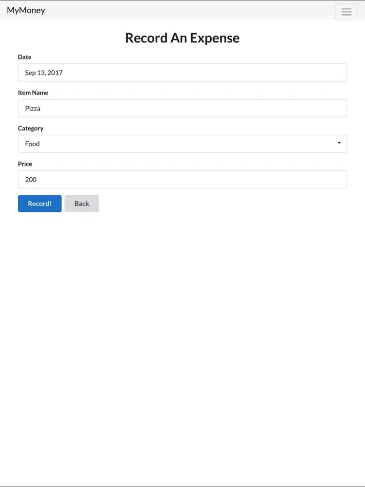 Скриншоты MyMoney Accounting iPad 