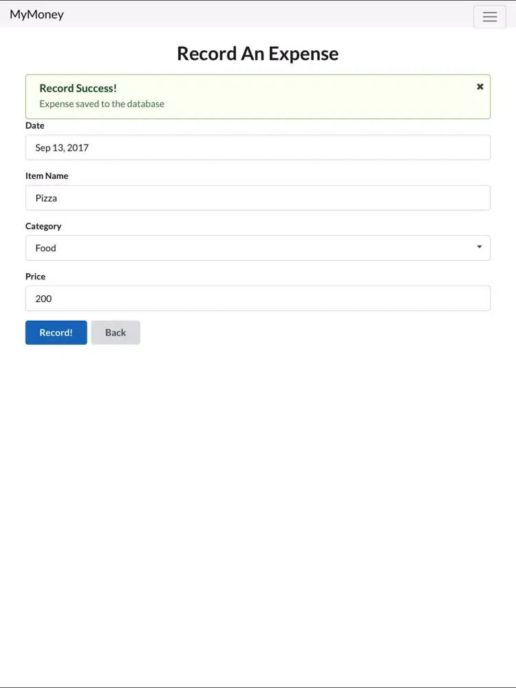 Скриншоты MyMoney Accounting iPad 