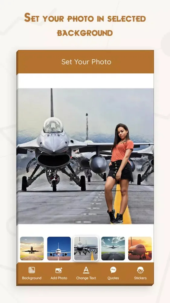Airplane Photo Editor Screenshots
