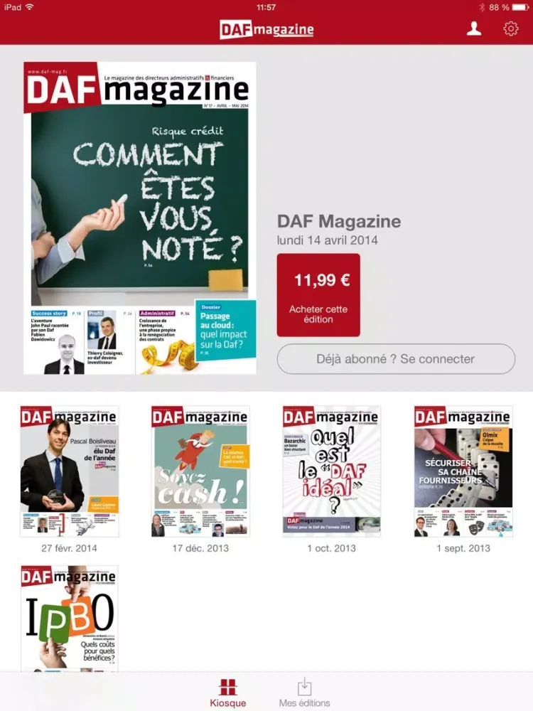 DAF Magazine iPad  Screenshots