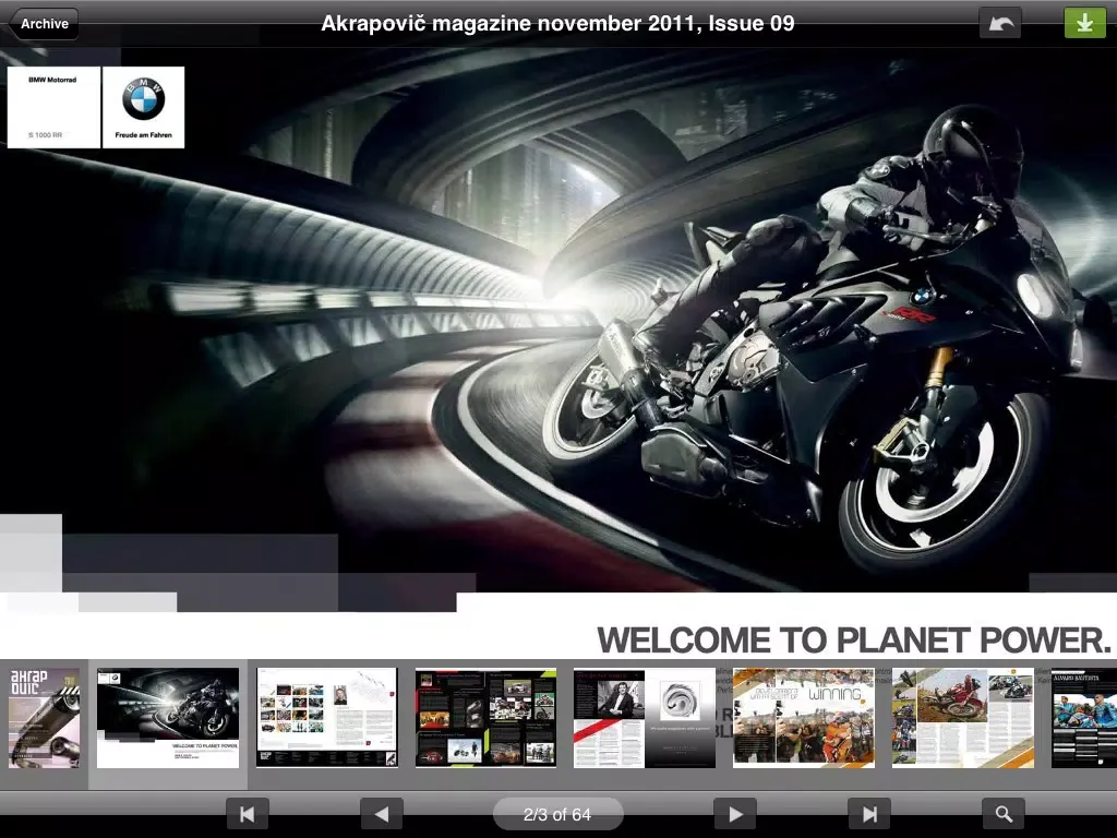 AKRAPOVIČ LIFESTYLE eMAGAZINES iPad  Screenshots