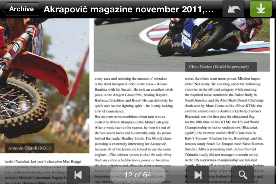 AKRAPOVIČ LIFESTYLE eMAGAZINES Screenshots