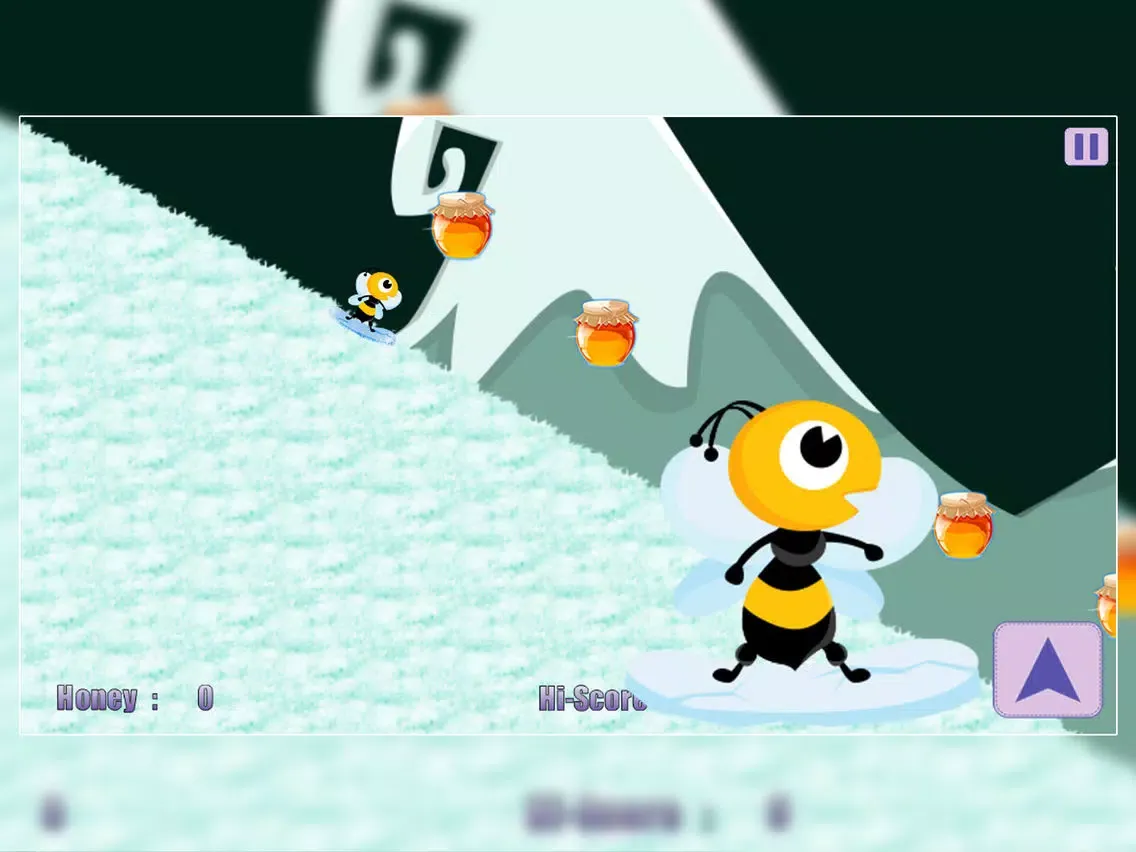 Tangkapan layar Honey Winter Quest : The Cool Bee Boy Snowboard Racing Game iPad 