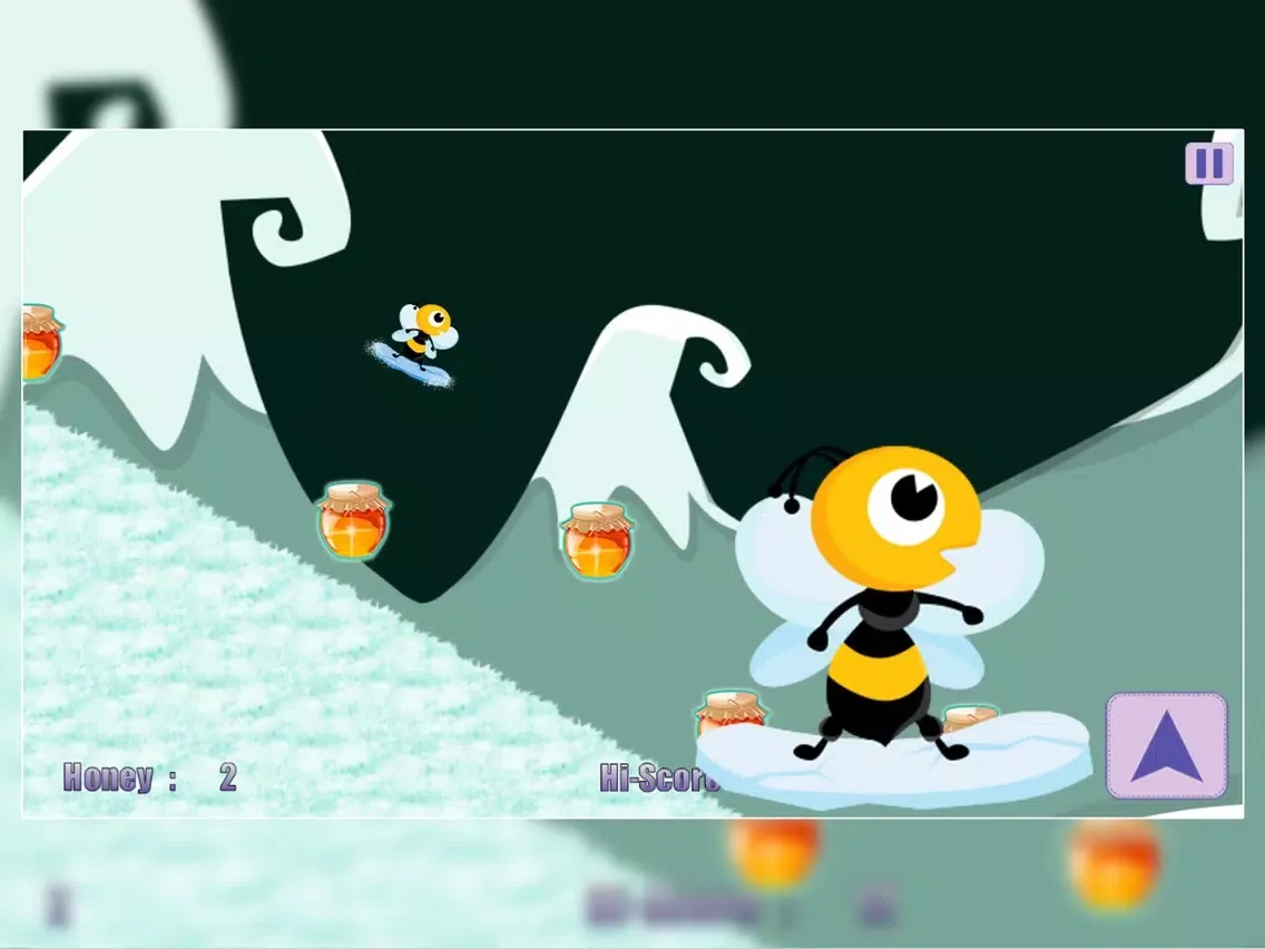 Tangkapan layar Honey Winter Quest : The Cool Bee Boy Snowboard Racing Game iPad 