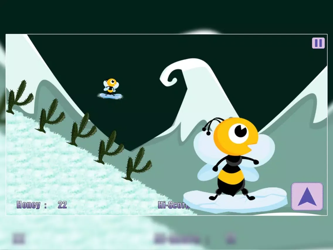 Tangkapan layar Honey Winter Quest : The Cool Bee Boy Snowboard Racing Game iPad 