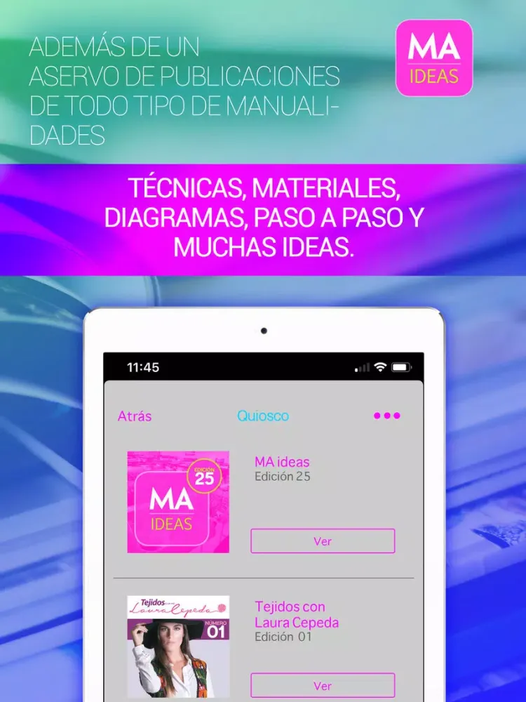 ภาพหน้าจอของ Manualidades iPad 