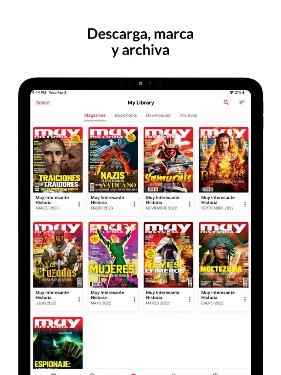 Screenshot di Muy Interesante Historia iPad 