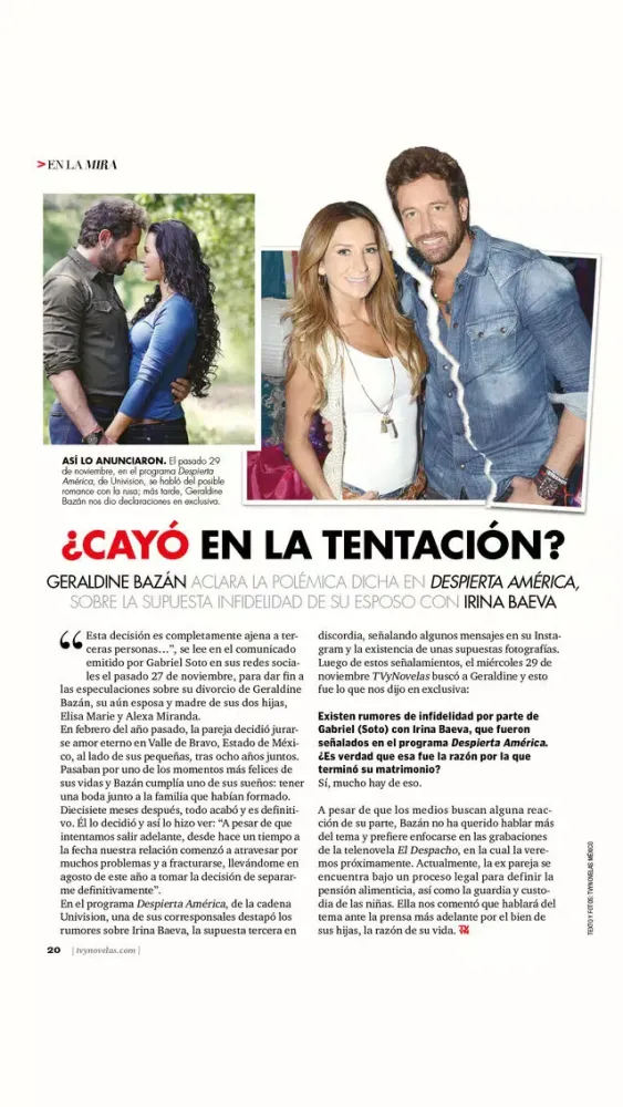 Ảnh chụp màn hình của TVyNovelas USA Revista