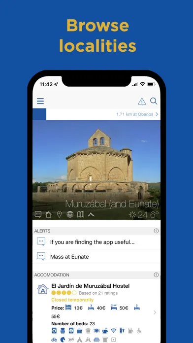 Captures d'écran de Buen Camino de Santiago App