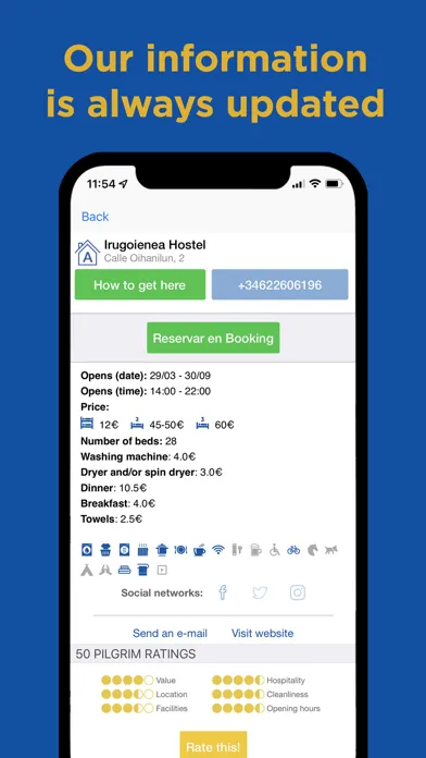Captures d'écran de Buen Camino de Santiago App