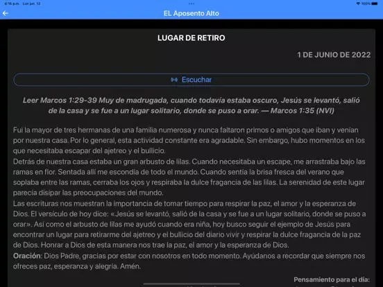 ภาพหน้าจอของ CUPSA: El Aposento Alto iPad 