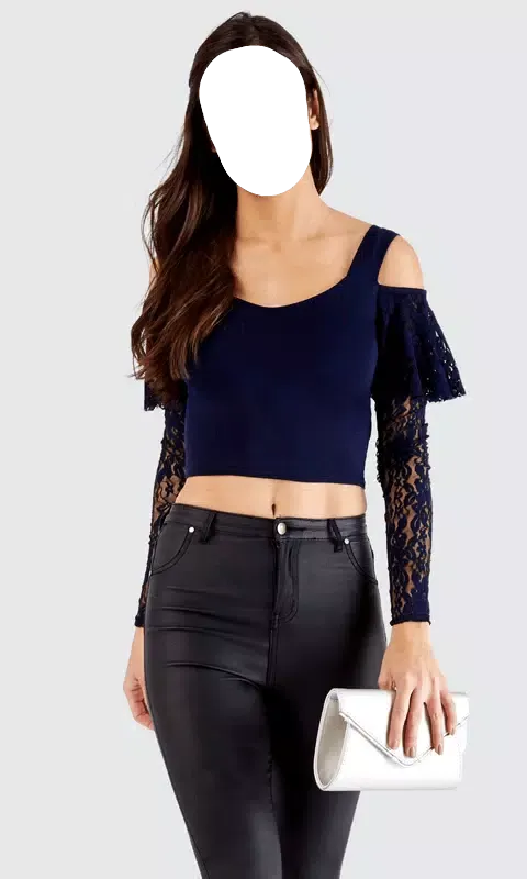 Capturas de tela do Girls Fashion Crop Tops Photo