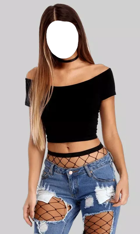 Capturas de tela do Girls Fashion Crop Tops Photo