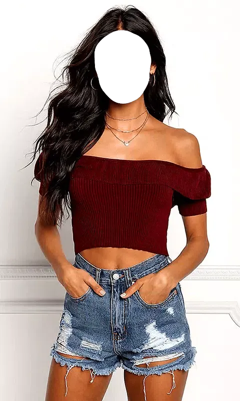 Capturas de tela do Girls Fashion Crop Tops Photo