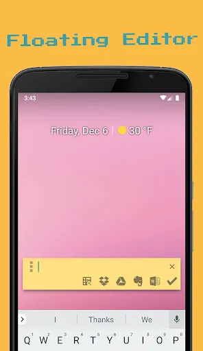 1Sec Note :Floating Cloud Note Screenshots