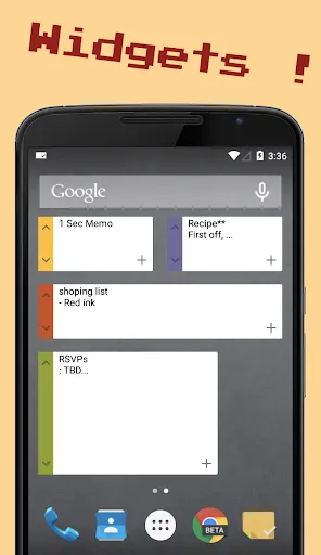 1Sec Note :Floating Cloud Note Screenshots
