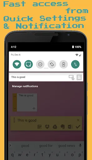 1Sec Note :Floating Cloud Note Screenshots
