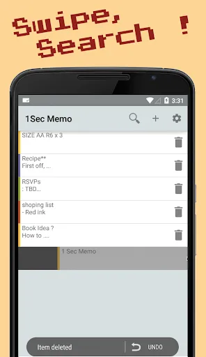 1Sec Note :Floating Cloud Note Screenshots