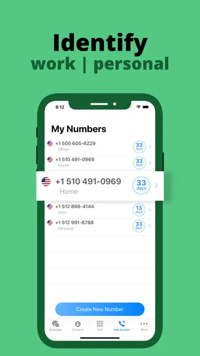 Second Phone Number :Wifi Line স্ক্রিনশট