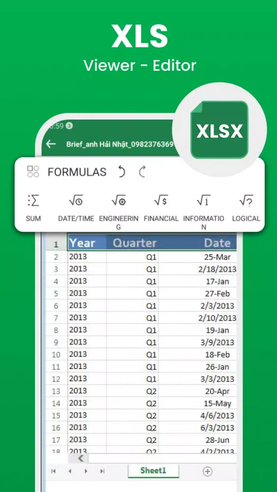 Edit Word, XLSX - PDF Reader Screenshots