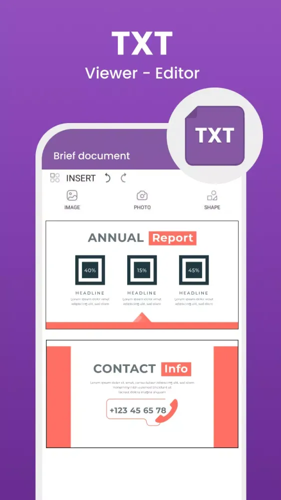 Edit Word, XLSX - PDF Reader Screenshots