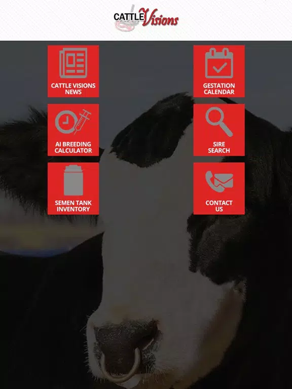 Tangkapan layar Cattle Visions iPad 