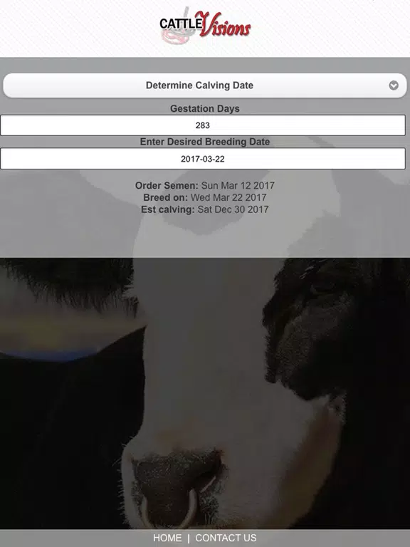 Tangkapan layar Cattle Visions iPad 