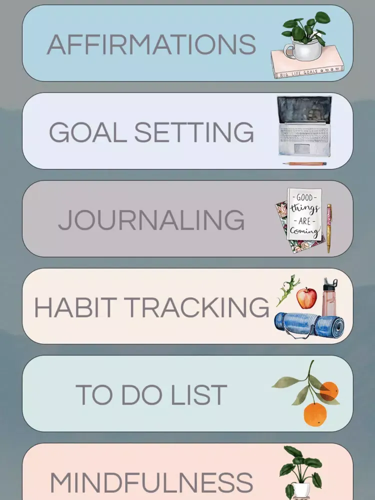 Capturas de tela do Simply Balanced Self Care iPad 