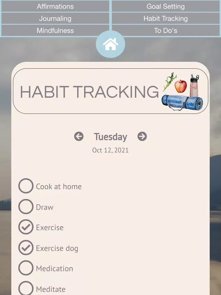 Capturas de tela do Simply Balanced Self Care iPad 
