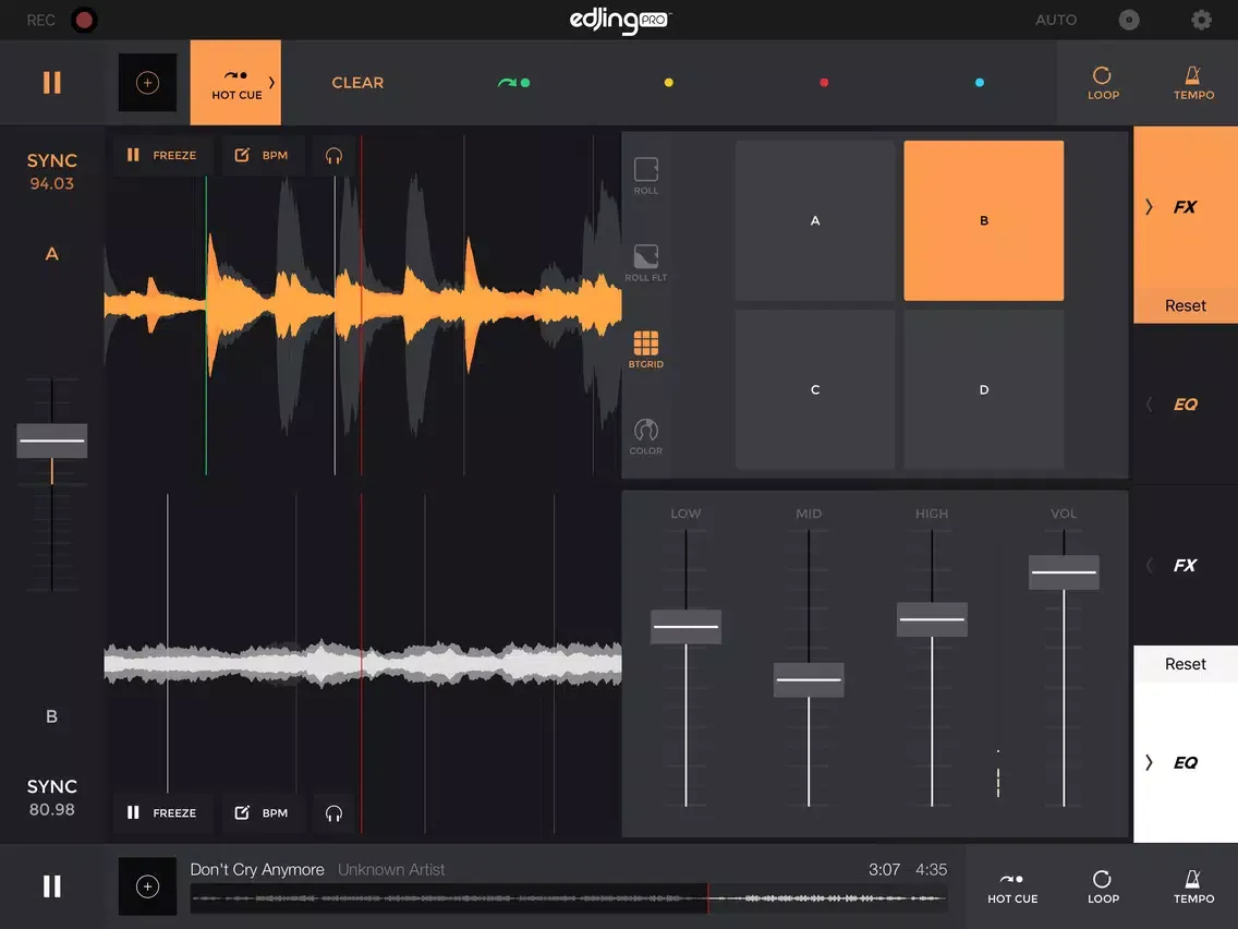 Zrzuty ekranu edjing Pro - dj controller iPad 