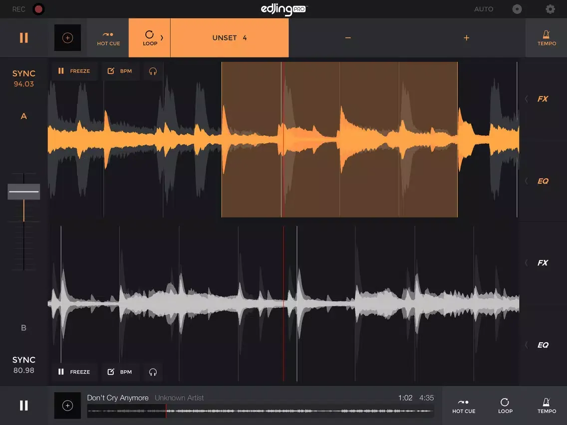 Zrzuty ekranu edjing Pro - dj controller iPad 