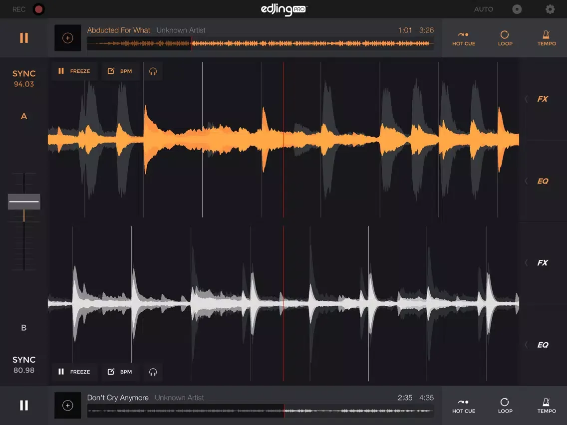 Zrzuty ekranu edjing Pro - dj controller iPad 