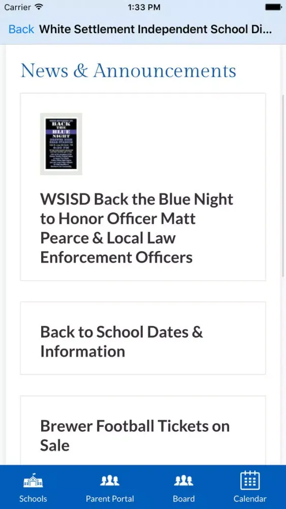White Settlement Independent School District سکرین شاٹس