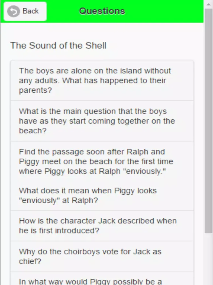 Capturas de pantalla de edMe Reading Companion - Fiction #15 iPad 