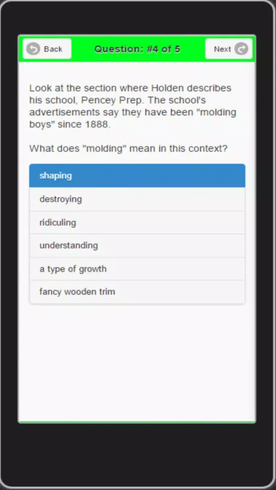 ภาพหน้าจอของ edMe RC #19: Questions for Catcher in the Rye(TM)