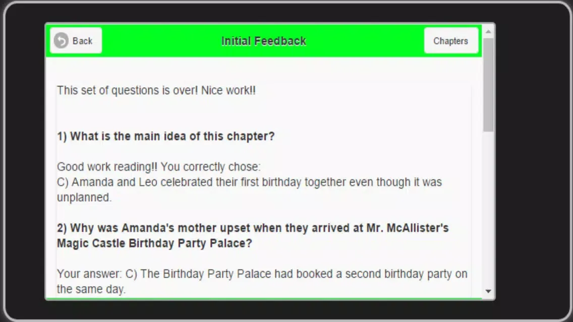 Captures d'écran de edMe RC #23: Questions for 11 Birthdays(TM)