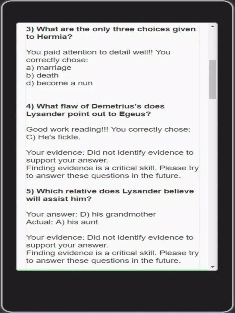 Zrzuty ekranu edMe Reading: Midsummer Night's Dream iPad 
