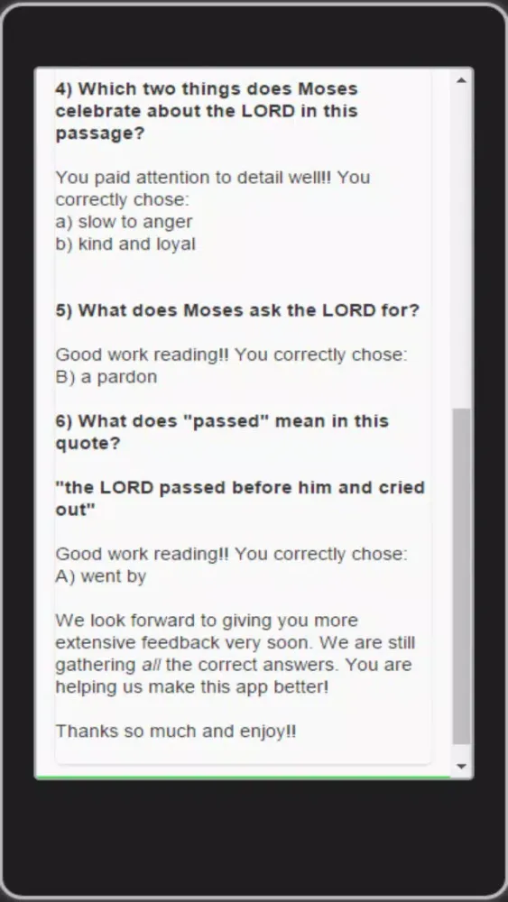 Captures d'écran de Weekly Catholic Readings (an edMe Literacy app)