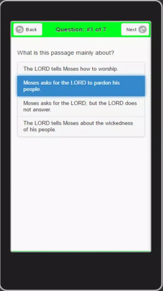 Captures d'écran de Weekly Catholic Readings (an edMe Literacy app)