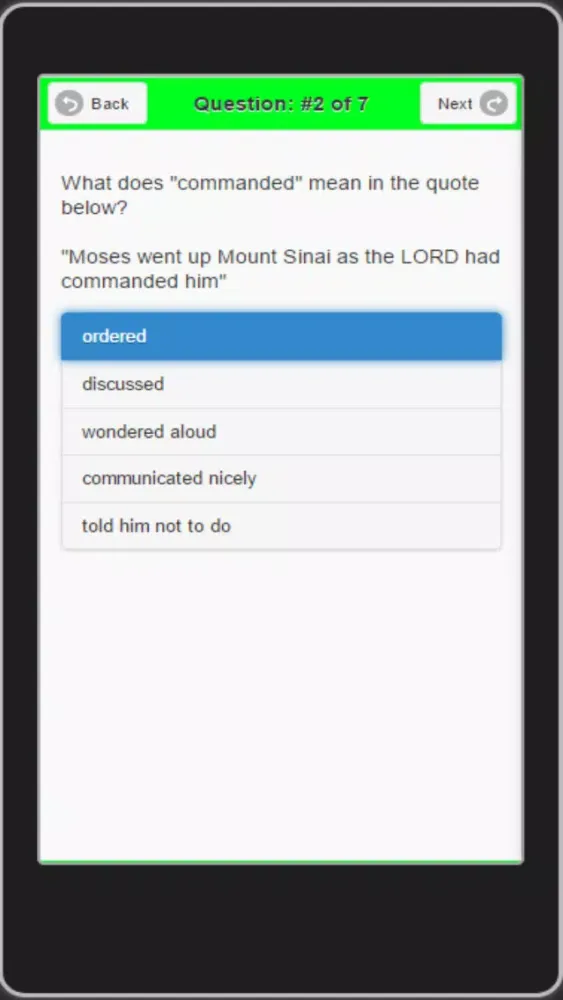 Captures d'écran de Weekly Catholic Readings (an edMe Literacy app)