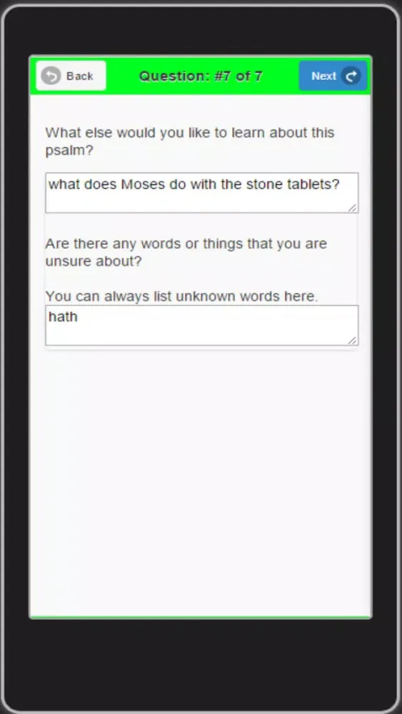 Captures d'écran de Weekly Catholic Readings (an edMe Literacy app)