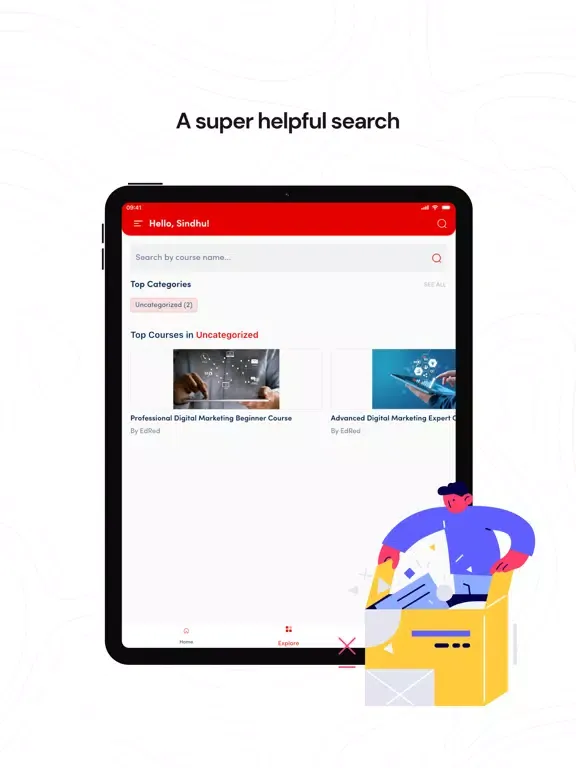 EdRed-Online Learning Platform iPad 应用截图