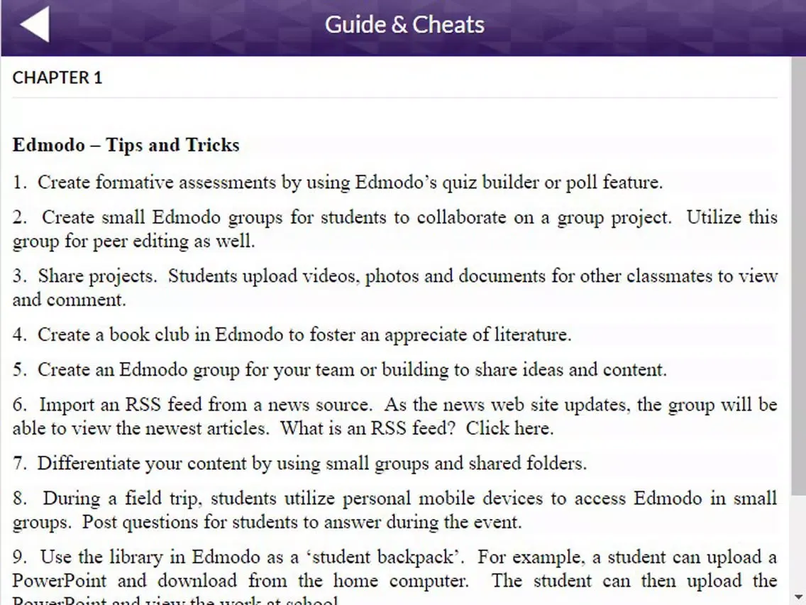 App Guide for Edmodo iPad 應用截圖