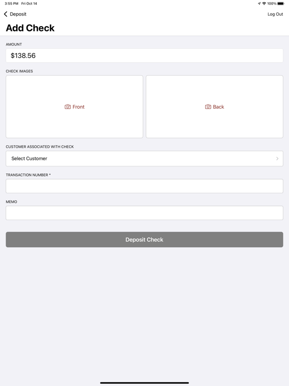 صور ESB Business Deposit iPad 