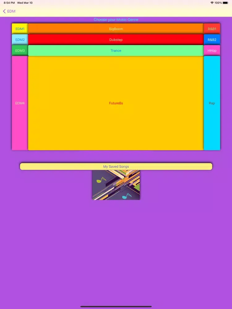 Tangkapan layar Music Pad Machine iPad 