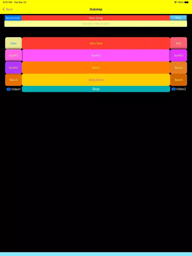 Tangkapan layar Music Pad Machine iPad 