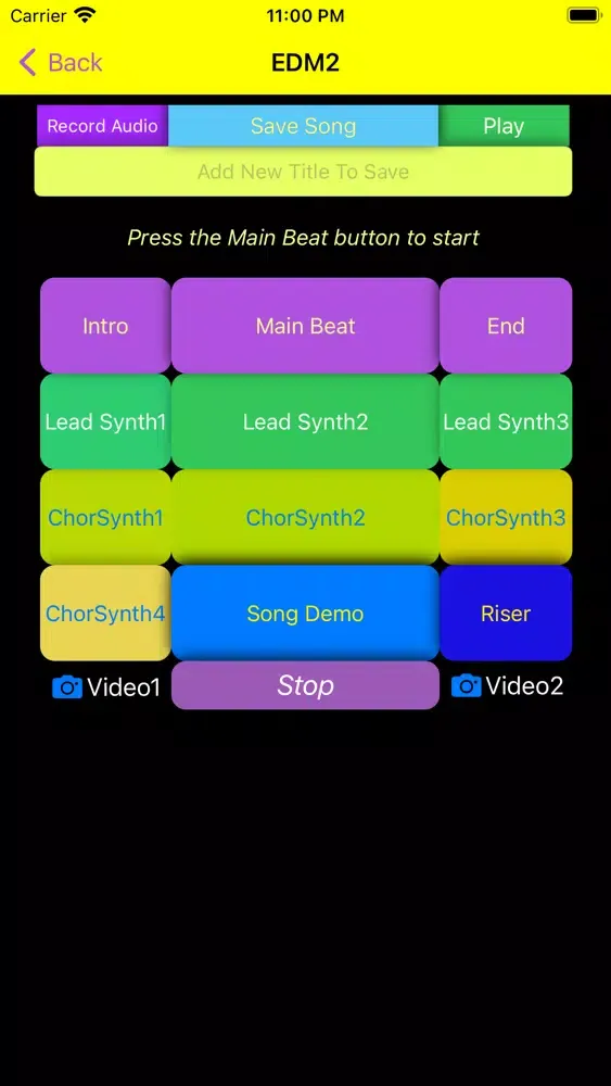 Tangkapan layar Music Pad Machine